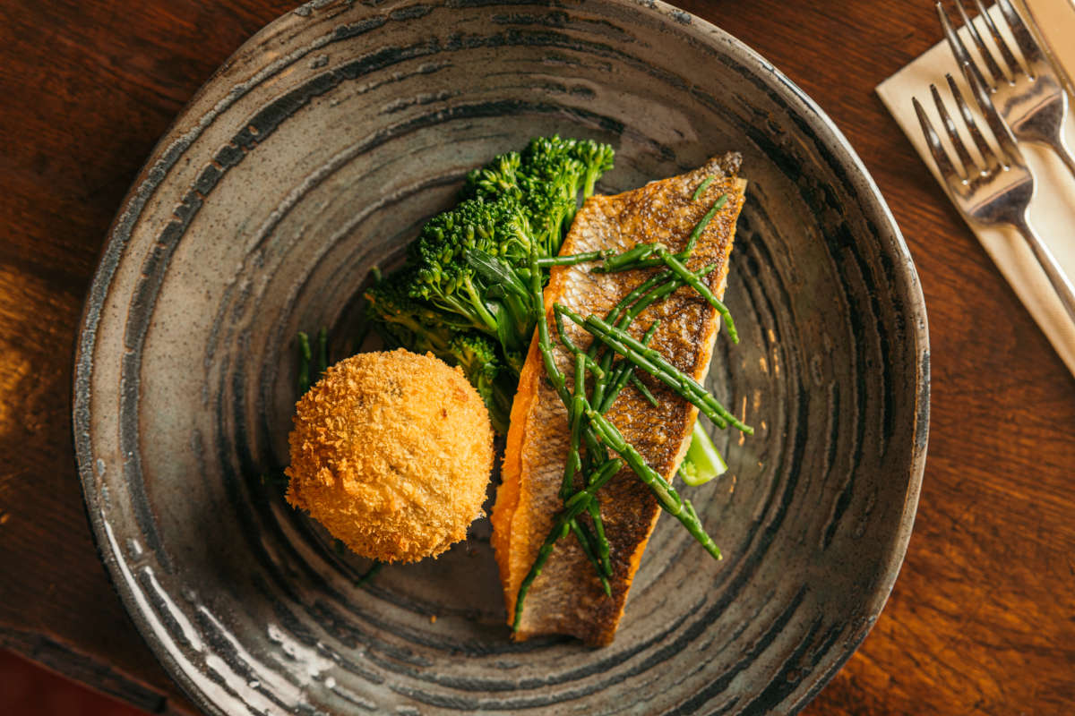 Grilled Fish & Scotch Egg Grilled Fish & Scotch Egg